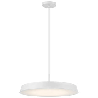Buy matte-white-with-white-glass-and-white-shade Tallinn Outdoor (Damp) Pendant by Access