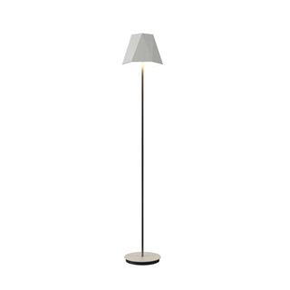 Buy organic-white-and-woven-natural-shade Facet Outdoor (Damp) Floor Lamp by Accord Lighting