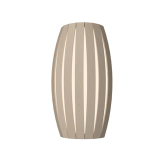 Buy organic-cappuccino-and-natural-cream-shade Barrel Outdoor (Damp) Wall Lamp by Accord Lighting