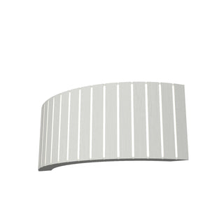 Buy organic-white-and-white-shade Slatted Outdoor (Damp) Wall Lamp by Accord Lighting
