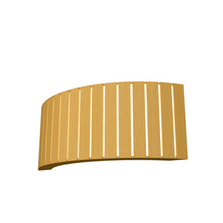 Buy organic-gold-and-yellow-shade Slatted Outdoor (Damp) Wall Lamp by Accord Lighting