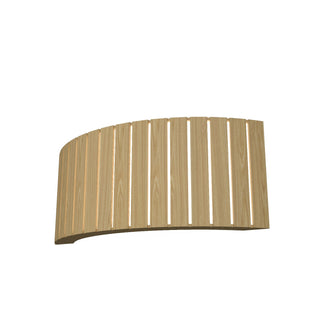 Buy sand-and-beige-tan-shade Slatted Outdoor (Damp) Wall Lamp by Accord Lighting