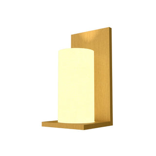 Buy organic-gold-and-white-shade Clean Outdoor (Damp) Wall Lamp by Accord Lighting