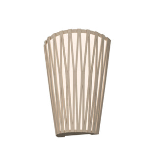 Buy organic-cappuccino-and-natural-cream-shade Living Hinges Outdoor (Damp) Wall Lamp by Accord Lighting