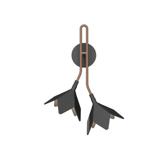 Buy organic-grey-and-silver-gray-shade Sakura Outdoor (Damp) Wall Lamp by Accord Lighting