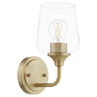 Buy aged-brass Raymond Outdoor (Damp) Sconce by Quorum