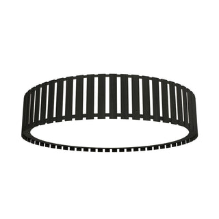 Buy organic-black-and-black-shade Slatted Outdoor (Damp) Ceiling Light by Accord Lighting