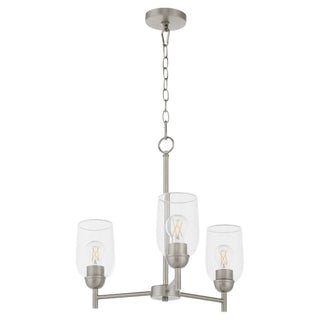 Buy satin-nickel Wallinger Outdoor (Damp) Chandelier by Quorum