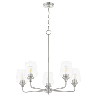 Buy satin-nickel Raymond Outdoor (Damp) Chandelier by Quorum
