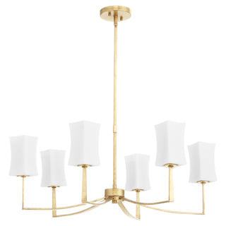 Buy gold-leaf Ayala Outdoor (Damp) Chandelier by Quorum