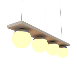 Buy organic-cappuccino-and-natural-cream-shade Sfera Outdoor (Damp) Pendant by Accord Lighting