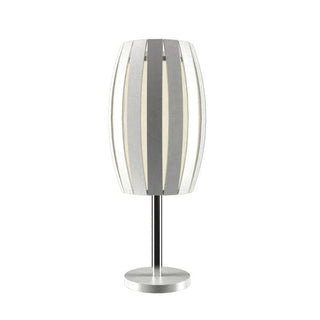 Buy organic-white-and-woven-natural-shade Barrel Outdoor (Damp) Table Lamp by Accord Lighting