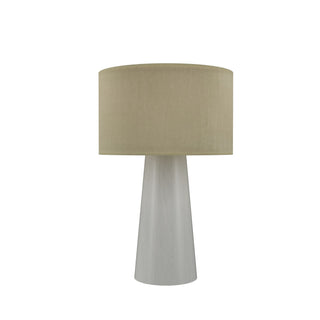 Buy organic-white-and-natural-cream-shade Conical Outdoor (Damp) Table Lamp by Accord Lighting
