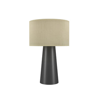 Buy organic-grey-and-natural-cream-shade Conical Outdoor (Damp) Table Accent Lamp by Accord Lighting