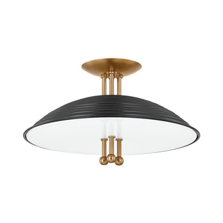 Larkin Outdoor (Damp) Semi Flush Mount Light by Troy Lighting