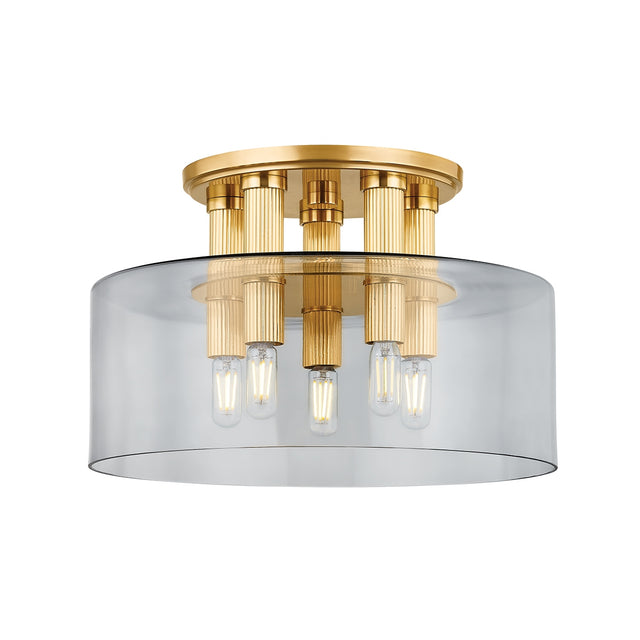Crystler Outdoor (Damp) Flush Mount Ceiling Light by Hudson Valley