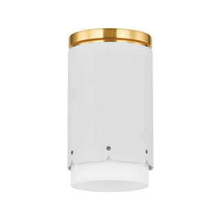 Buy aged-brass-soft-white Asa Outdoor (Damp) Flush Mount Light by Mitzi