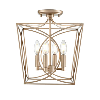 Buy painted-modern-gold Tracy Semi Flush Mount Light by Millennium