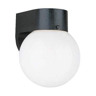 Buy black-with-white-glass Outdoor Wall Outdoor (Wet) Lantern by Generation Lighting