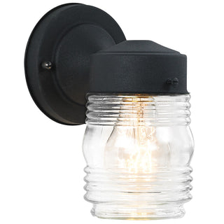 Buy black-with-clear-glass-and-clear-shade Outdoor Wall Outdoor (Wet) Wall Lantern by Generation Lighting