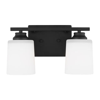 Buy midnight-black-with-etched-white-inside-glass-and-white-shade Vinton Vanity by Generation Lighting