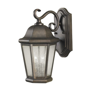 Buy corinthian-bronze-with-clear-seeded-glass-and-clear-seedy-shade Martinsville Outdoor (Wet) Wall Lantern by Generation Lighting