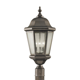 Buy corinthian-bronze-with-clear-seeded-glass Martinsville Outdoor (Wet) Post Lantern by Generation Lighting