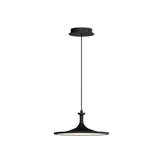 Buy matte-black-with-frosted-acrylic-glass-and-frosted-shade Issa Pendant by Alora
