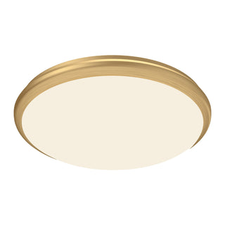 Buy brushed-gold-with-opal-glass-glass-and-opal-shade Malta Flush Mount Ceiling Light by Kuzco Lighting
