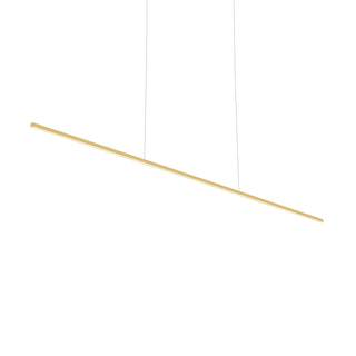 Buy brushed-gold-with-white-acrylic-diffuser-glass-and-white-shade Vega Minor Pendant by Kuzco Lighting