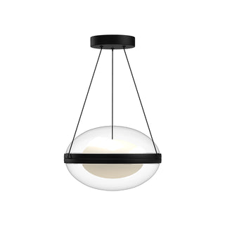 Buy black-opal-glass-and-clear-shade Virgo Pendant by Kuzco Lighting