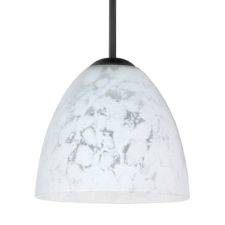 Buy black-with-carrera-glass-and-white-shade Besa Sasha Pendant Outdoor (Damp) Pendant by Besa