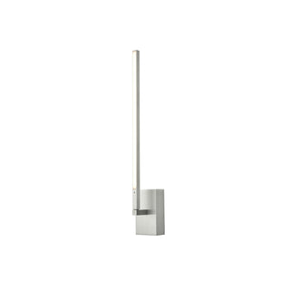 Buy brushed-nickel-with-white-acrylic-diffuser-glass-and-white-shade Pandora Sconce by Kuzco Lighting
