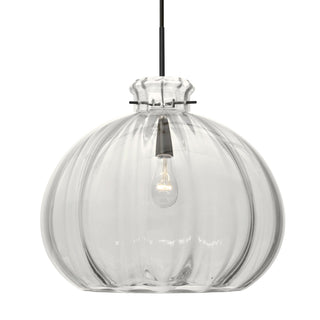 Buy black-with-clear-glass-and-clear-shade Besa Pinta Pendant Outdoor (Damp) Pendant by Besa