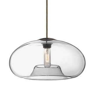 Buy bronze-with-clear-glass-and-clear-shade Besa Bana Pendant Outdoor (Damp) Pendant by Besa
