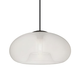 Buy black-with-frost-glass-and-frosted-shade Besa Bana Pendant Outdoor (Damp) Pendant by Besa