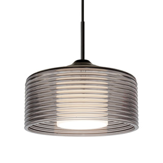 Buy black-with-smoke-glass-and-smoke-shade Besa Belu Pendant Outdoor (Damp) Pendant by Besa