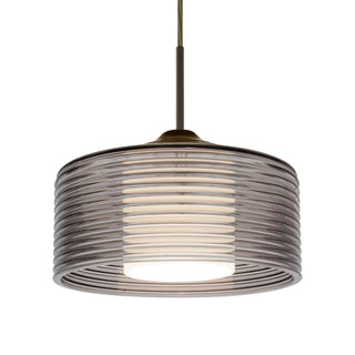 Buy bronze-with-smoke-glass-and-smoke-shade Besa Belu Pendant Outdoor (Damp) Pendant by Besa