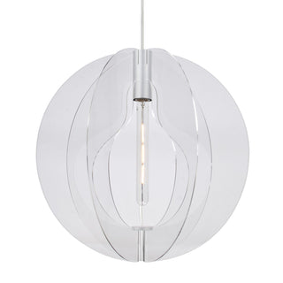 Buy satin-nickel-with-clear-glass-and-clear-shade Besa Benito Pendant Outdoor (Damp) Pendant by Besa