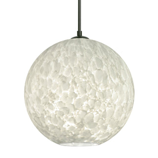 Buy black-with-carrera-glass-and-white-shade Besa Coco Pendant Outdoor (Damp) Pendant by Besa