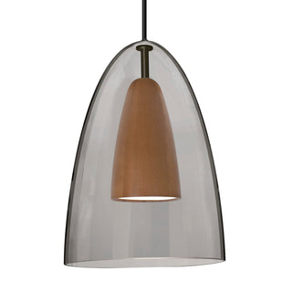 Buy black-with-smoke-medium-glass-and-multicolor-shade Besa Dano Pendant Outdoor (Damp) Pendant by Besa