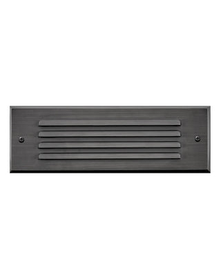 Buy satin-black Louvered Brick Light Outdoor (Wet) Step and Wall Light by Hinkley