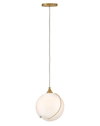 Buy heritage-brass-with-cased-opal-glass-and-white-shade Skye Pendant by Hinkley