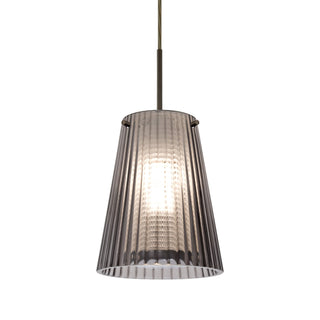 Buy bronze-with-smoke-glass-and-smoke-shade Besa Dion Pendant Outdoor (Damp) Pendant by Besa