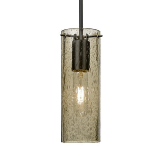 Buy black-with-latte-bubble-glass-and-amber-brown-shade Besa Juni Pendant Outdoor (Damp) Pendant by Besa