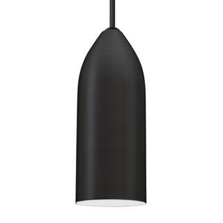 Buy black-with-white-glass-and-metal-shade Besa Lindy Pendant Outdoor (Damp) Pendant by Besa