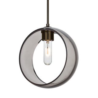 Buy bronze-with-trans-smoke-glass-and-smoke-shade Besa Mana Pendant Outdoor (Damp) Pendant by Besa