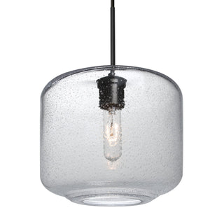 Buy black-with-clear-bubble-glass-and-clear-seedy-shade Besa Niles Pendant Outdoor (Damp) Pendant by Besa