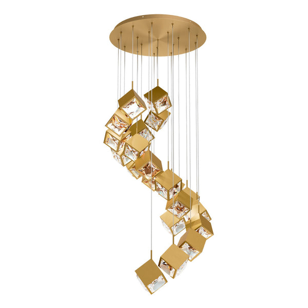 Ice Cube Chandelier by W.A.C. Lighting