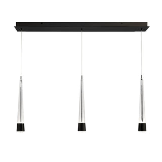 Buy black-and-clear-shade Quill Chandelier by W.A.C. Lighting